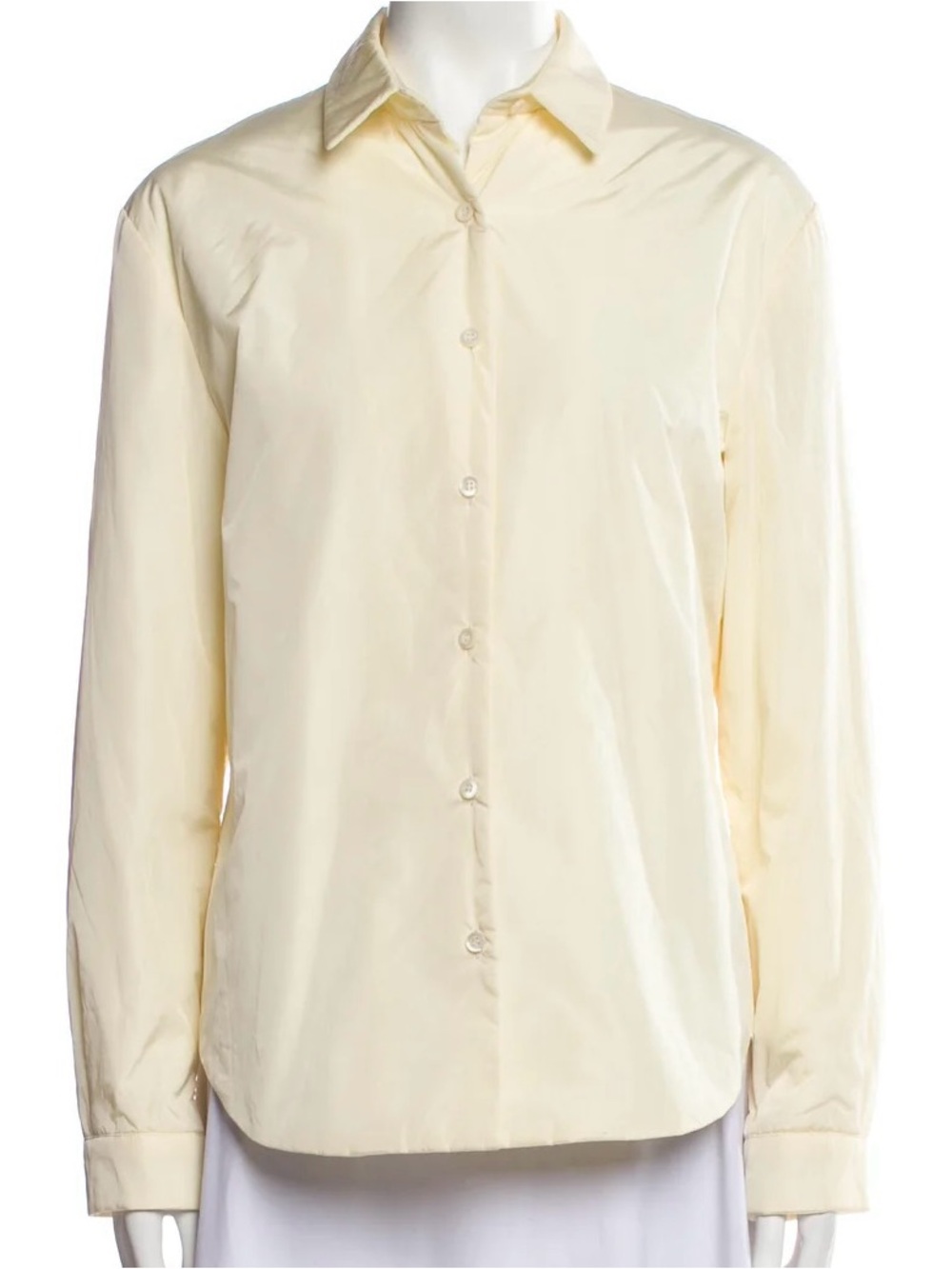 Prada Vintage Butter Yellow Nylon Top - size 42